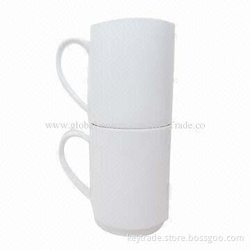 Fine porcelain stack-able mug (set of 2)